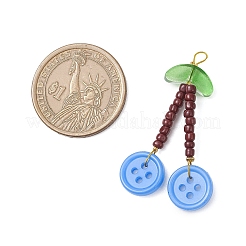Acrylic Sewing Buttons Pendants&nbsp;PALLOY-JF04202