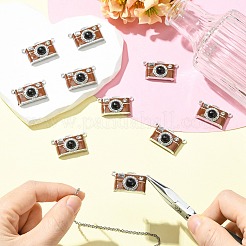 10Pcs Alloy Enamel with Crystal Rhinestone Pendants&nbsp;ENAM-CJ0007-59
