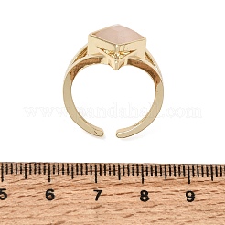 Brass Micro Pave Cubic Zirconia Cuff Rings for Women&nbsp;GG-CBA7610-11G-08