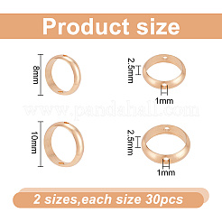 60pcs 2 style Brass Bead Frame&nbsp;KK-AR0002-94