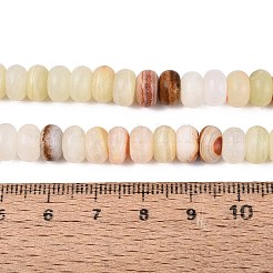 Natural Green Banded Calcite(Afghan Jade) Beads Strands&nbsp;G-N367-02A-03