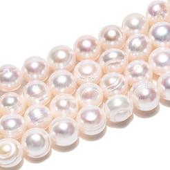 Natural Cultured Freshwater Pearl Beads Strands&nbsp;PEAR-N013-09D