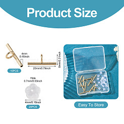 Brass Tube Bails&nbsp;DIY-TA0014-37C-G
