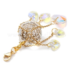 Glass Pendant Decorations&nbsp;HJEW-JM01579-03