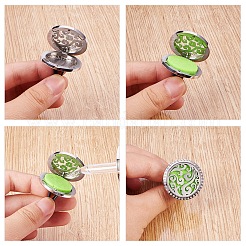 316 Stainless Steel Car Diffuser Locket Clips&nbsp;STAS-BC0002-02