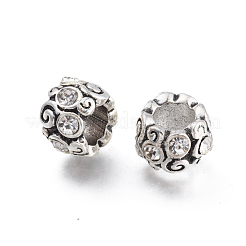 Vintage Alloy Grade A Rhinestone European Beads&nbsp;RB-J504-28AS-05
