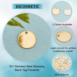 160Pcs 2 Colors 201 Stainless Steel Stamping Blank Tag Pendants&nbsp;STAS-DC0012-52
