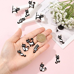 12Pcs 6 Styles Alloy Enamel Pendants&nbsp;ENAM-YW0008-66