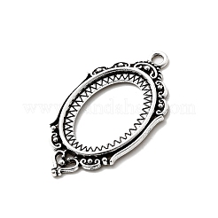 Vintage Tibetan Style Alloy Pendant Cabochon Bezel Settings&nbsp;X-TIBEP-O006-35AS