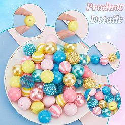 1 Set Resin Round Beads Set&nbsp;RESI-PH0002-03