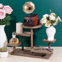 5-Tier Tabletop Wood Plant Storage Display Riser Stands&nbsp;ODIS-WH0038-325A