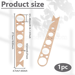 Beech Wood Pasta Measurer Oven Rack Push Pull Tool&nbsp;AJEW-WH0481-277