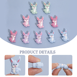 10Pcs 5 Colors Food Grade Eco-Friendly Silicone Cabochons&nbsp;SIL-CA0001-85