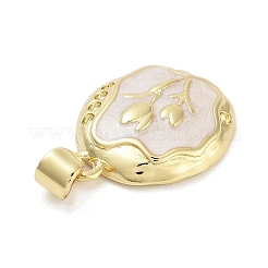 Rack Plating Brass Enamel Pendants&nbsp;KK-Z064-02G-02