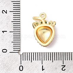 Brass Micro Pave Cubic Zirconia Pendants&nbsp;KK-D408-02KCG-01
