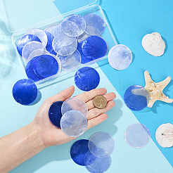 48Pcs 3 Colors Natural Capiz Shell Connector Charms&nbsp;BSHE-SC0001-27