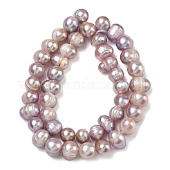 Natural Cultured Freshwater Pearl Beads Strands&nbsp;PEAR-L034-10C