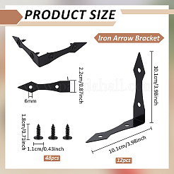 12Pcs Iron Arrow Bracket&nbsp;FIND-BC0019-47