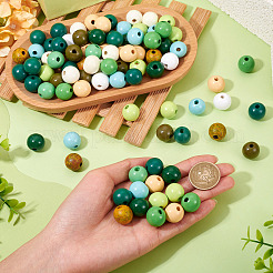 180Pcs 12 Styles Wood European Beads&nbsp;WOOD-TA0002-78
