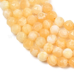 Natural Yellow Jade Beads Strands&nbsp;GG-CBA702E-A01