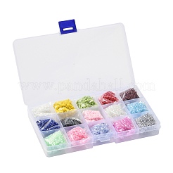 180G 15 Colors Glass Seed Beads&nbsp;SEED-JQ0003-01B-4mm