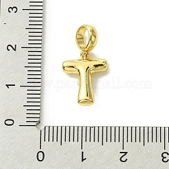 Rack Plating Brass with ABS Plastic Pearl European Dangle Charms&nbsp;KK-G501-02T-G