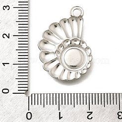 304 Stainless Steel Pendant Cabochon Settings&nbsp;STAS-E545-04A-P
