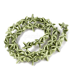 Spray Painted Synthetic Turquoise Beads Strands&nbsp;G-Q606-110E