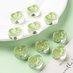 Transparent Enamel Acrylic Beads&nbsp;TACR-S155-004D
