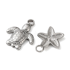 10Pcs Ocean Theme 304 Stainless Steel Pendants&nbsp;STAS-P426-04P