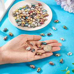 100Pcs 10 Styles Electroplate Glass Beads&nbsp;EGLA-TA0013-15