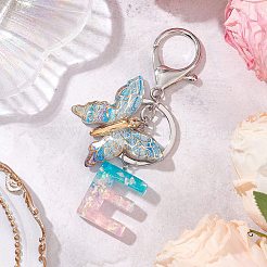 Butterfly Shape Resin & Acrylic Keychain&nbsp;KEYC-JKC01067-05