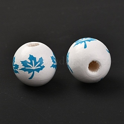 Wood European Beads&nbsp;WOOD-G006-01C