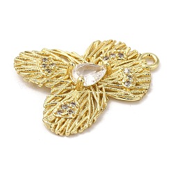 Rack Plating Brass Cubic Zirconia Pendants&nbsp;KK-M267-07G