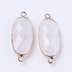 Natural Rose Quartz Links Connectors&nbsp;G-R472-03I