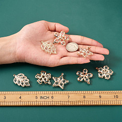 Alloy Rhinestone Pendants&nbsp;PALLOY-TA0002-24LG