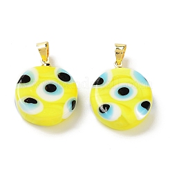 Handmade Evil Eye Lampwork Pendants&nbsp;LAMP-F030-01G-01