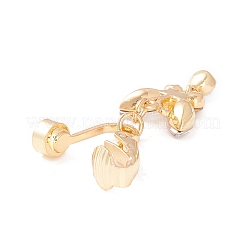 Crystal Rhinestone Butterfly Charm Belly Ring&nbsp;LS-AJEW-F057-16G