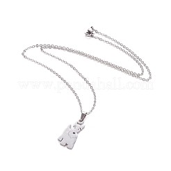 Tarnish Resistant 304 Stainless Steel Puppy Jewelry Sets&nbsp;SJEW-F208-06P