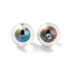UV Plating Rainbow Iridescent Acrylic Beads&nbsp;OACR-H112-24C