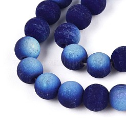 Frosted Opaque Glass Beads Strands&nbsp;LS-GLAA-T032-P8mm-MBB03