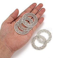 Tibetan Style Alloy Linking Rings&nbsp;TIBE-Q035-055AS-NR