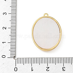 Brass Micro Pave Clear Cubic Zirconia Pendants&nbsp;KK-F939-07A-G