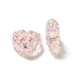 Transparent Acrylic Waffle Beads&nbsp;OACR-E016-01B