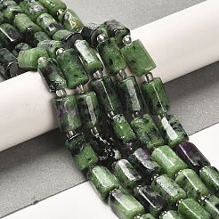 Natural Ruby in Zoisite Beads Strands&nbsp;G-N327-06-02