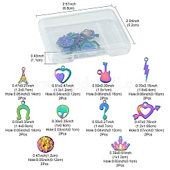 20Pcs 10 Styles 304 & 201 Stainless Steel Charms&nbsp;STAS-FS0001-42