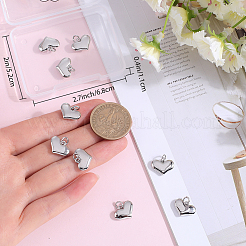 10Pcs Rack Plating Brass Charms&nbsp;KK-BBC0014-27P