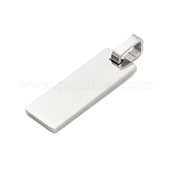304 Stainless Steel Stamping Blank Tag Pendants&nbsp;STAS-Z126-03P-02