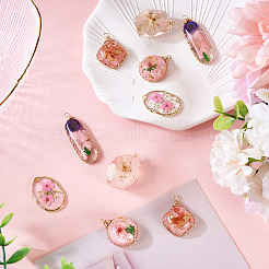 10Pcs 5 Styles Epoxy Resin Pendants&nbsp;FIND-TA0008-91