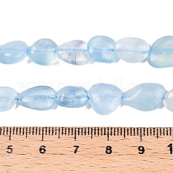Natural Aquamarine Beads Strands&nbsp;X-G-R445-8x10-36